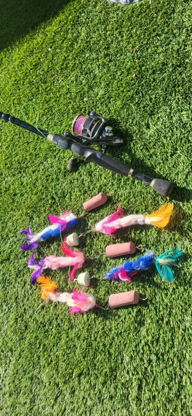 1oz and 2oz weights with lures