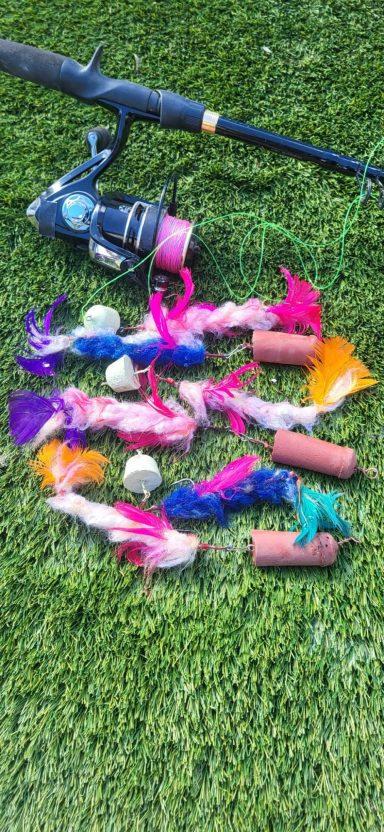 1oz and 2oz weights with lures