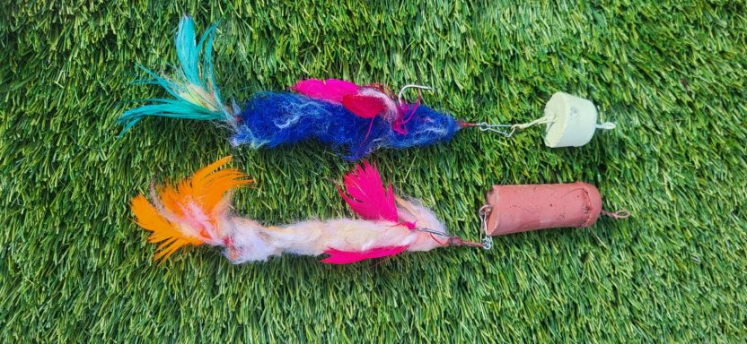1oz and 2oz weights with lures